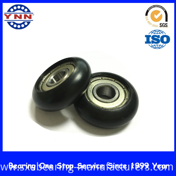 Customized Plastic Coated Bearing Pully Wheel Bearing for Furniture